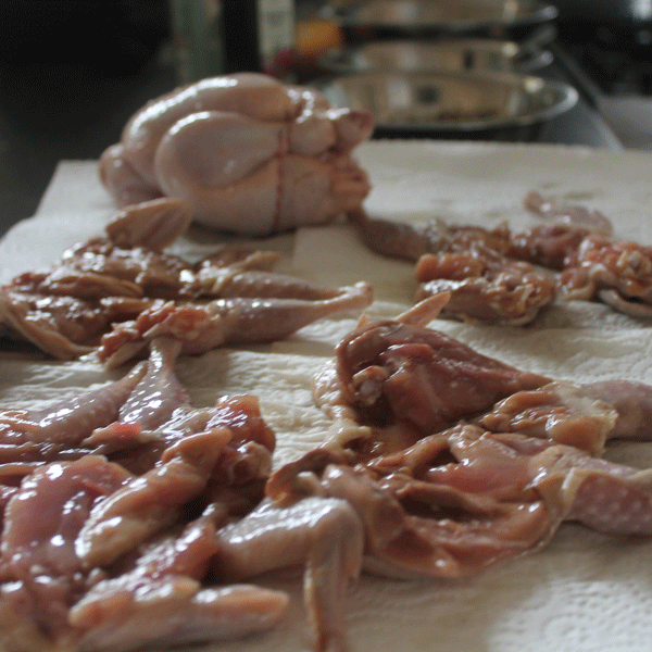 Drying the quail