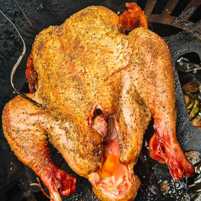 UDS ugly drum smoker smoked christmas turkey